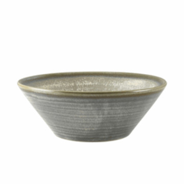 TerraPorcel Matt Grey Conical Bowl 16cm