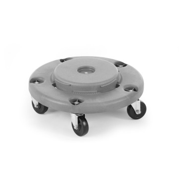 Tralle for rund avfallsbeholder, AmerBox, passer 691038, lys grå, âŒ€455x(H)165mm