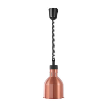 Opp- og fallvarmelampe sylindrisk, HENDI, kobber, 230V/250W, Ø-175x(H)250mm
