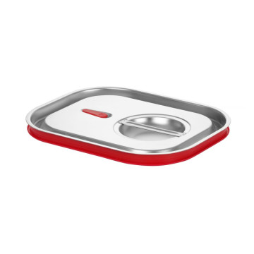 Lokk til GN-beholdere med silikonkant, HENDI, Kitchen Line, GN 1/2, 265x325mm