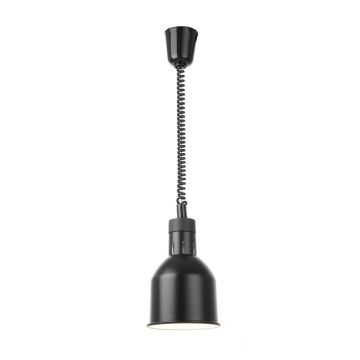 Opp- og fallvarmelampe sylindrisk, HENDI, svart, 230V/250W, âŒ€175x(H)250mm