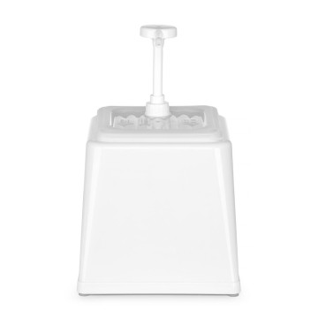 Sausdispenser med pumpe, HENDI, 2,5L, Hvit, 230x210x(H)327mm