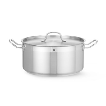Grytegryte lav - med lokk, HENDI, Profi Line, 12L, âŒ€320x(H)150mm