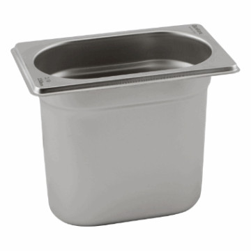 1/9 GN kantine 304 rfr stål 176x108x 150 mm h