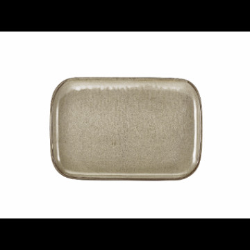Terra Porcelain Smoke Grey Rect.Plate 34.5x23.5cm