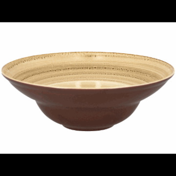 TWIRL ekstra dyp tallerken 26cm beach - lysebrun/beige
