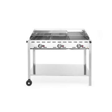 Green Fire med 3 brennere, HENDI, Profi Line, 17,4kW, 1078x612x(H)825mm