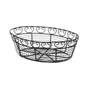 Trådkurv deco oval, HENDI, 255x160x(H)80mm