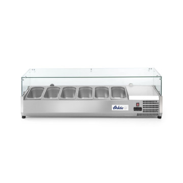 Kjølt garnityrrenne GN 1/3, Arktic, 6x GN 1/3, 230V/180W, 1405x420x(H)456mm