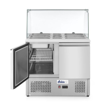 Todørs salatdisk med glassdisplay 300L, Arktic, 230V/310W, 912x702x(H)1330mm