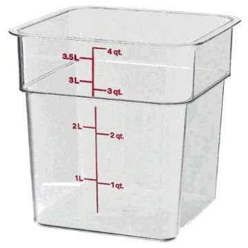 Firkantet boks polycarb.3.8 lt
