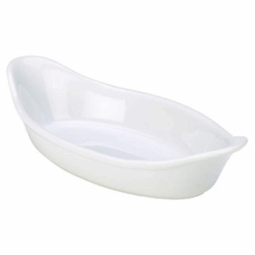 Royal Genware Oval Eared Dish 25cm White
