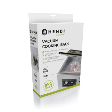 Sous-vide kokeposer for vakuumpakkemaskiner., HENDI, 100 stk., 350x250mm