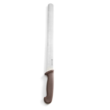 Skinke/laksekniv med grantonkant, HENDI, Brun, (L)490mm