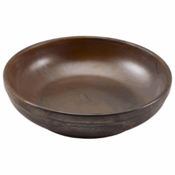 Terra Porcelain Rustic Copper Coupe Bowl 23cm