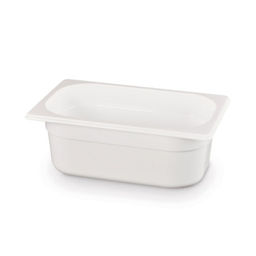 Beholder GN 1/4 hvit polykarbonat, HENDI, GN 1/4, 2,8L, Hvit, 265x162x(H)100mm