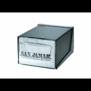 H3001CLBK Serviettdisp.Benk.Sort/ klar front