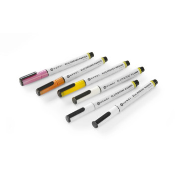 Tavletusjer 1 mm, HENDI, 3 hvite, 1 rosa, 1 gule og 1 bronsetusjer, 6 stk.