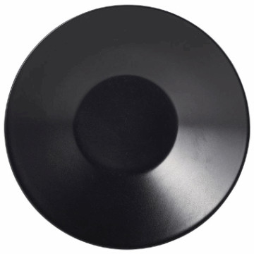 Luna dyp tall. 23 Dia x 5cm H Black Stoneware