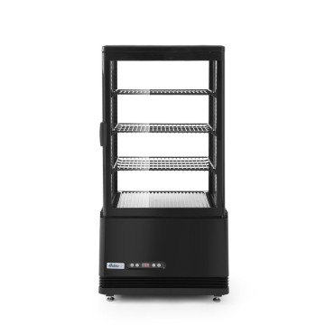 Kjøle vitrineskap, 68 l, Arktic, Sort, 230V/170W, 444x397x(H)875mm