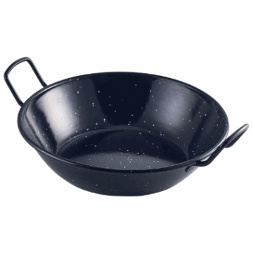 Sort Emaljert Serveringsbolle 22cm. 1.5ltr m/htg.