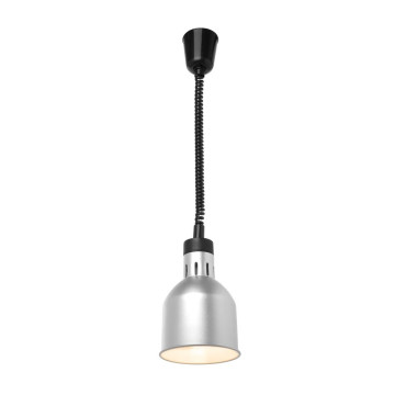 Opp- og fallvarmelampe sylindrisk, HENDI, sølv, 230V/250W, âŒ€175x(H)250mm