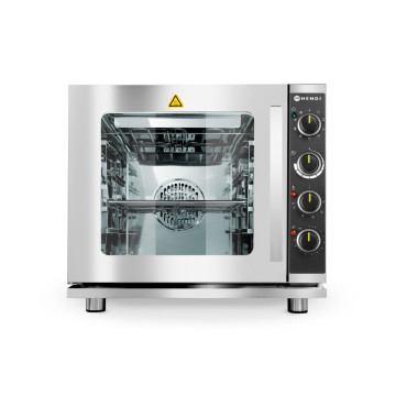 Konveksjonsdampovn med grill 4x GN 2/3, HENDI, Lys grå, 230V/3000W, 625x585x(H)590mm