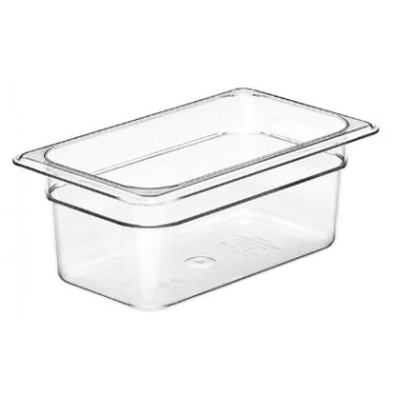 Cambro kantine 1/4-100 mm klar polycarbonat 26.5x32.5 cm