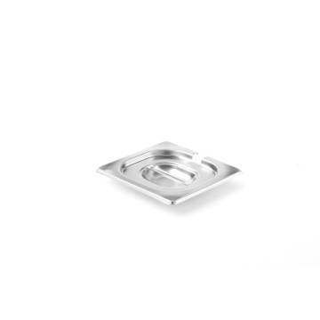 Lokk til GN-beholdere med skjefordypning, HENDI, Profi Line, GN 1/6, 176x162mm
