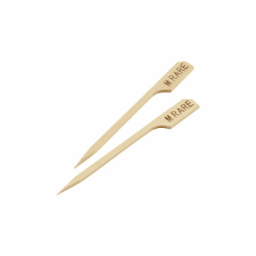 Bamboo Steak Markers 9cm/3.5" Medium Rare (100pcs)