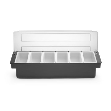 Krydderholder - 6 beholdere, BarUp, 480x150x(H)100mm