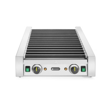 Pølserullegrill – to soner, HENDI, 14 ruller, 230V/1480W, 520x650x(H)176mm