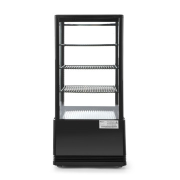 Kjøle vitrineskap, 78 l, Arktic, sort, 230V/170W, 444x397x(H)940mm