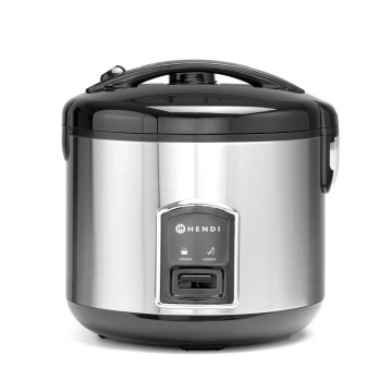 Riskoker med dampkokerfunksjon, HENDI, Profi Line, 1,8L, 230V/700W, âŒ€280x(H)285mm
