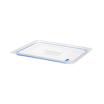 Lokk til GN-beholdere laget av polypropylen, med forsegling, HENDI, GN 1/2, Transparent, 325x265mm