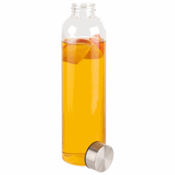Vannflaske glass 0.75L med rfr skrukork H:26.5cm Ø:7cm