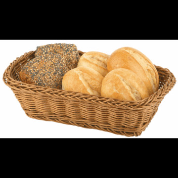 Brødkurv rektangulær 31x21cm H-8cm poly.vaskbar