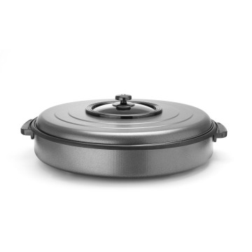 Festpanne, HENDI, innerpanne 550x(H)60mm, 230V/1600W, âŒ€620x(H)170mm