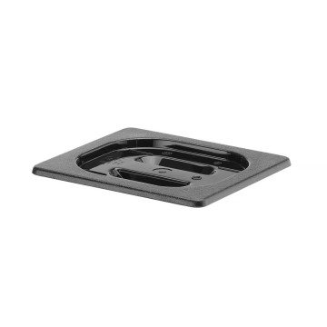 Lokk til GN-beholdere svart polykarbonat, HENDI, GN 1/6, Sort, 176x162mm