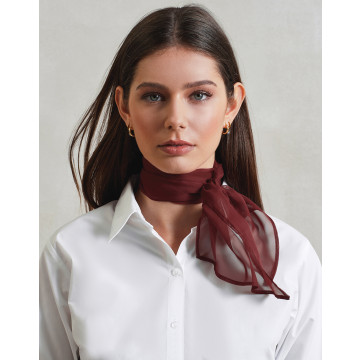 P740 Chiffon Scarf Brun (Xtra)