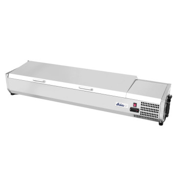 Kjølt benkeserver GN 1/3, Arktic, 4x GN1/3, 230V/180W, 1205x420x(H)630mm