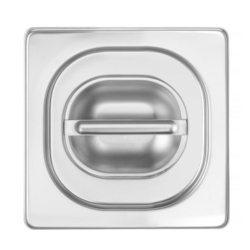 Lokk til GN-beholdere med silikonkant, HENDI, Profi Line, GN 1/6, 176x162mm