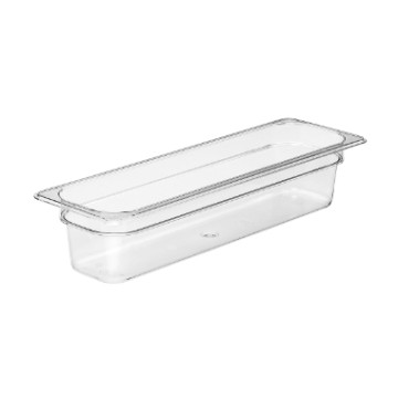 Cambro kantine 2/4-100 mm klar polycarbonat 53x16.2 cm