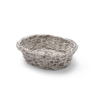 Bakekurv oval, HENDI, lys grå, 250x190x(H)65mm