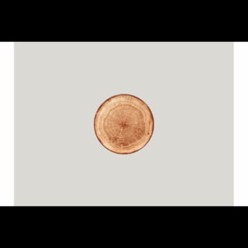Woodart Tallerken flat 15cm "tømmerbrun"
