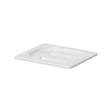 Lokk til GN-beholdere hvit polykarbonat, HENDI, GN 1/6, Hvit, 176x162mm