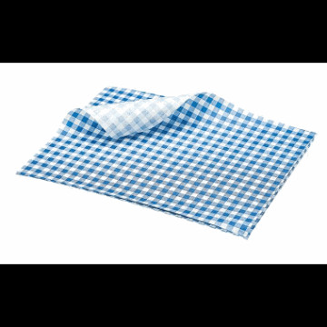 Greaseproof Paper blårutet 25x20cm (1000 Stk)