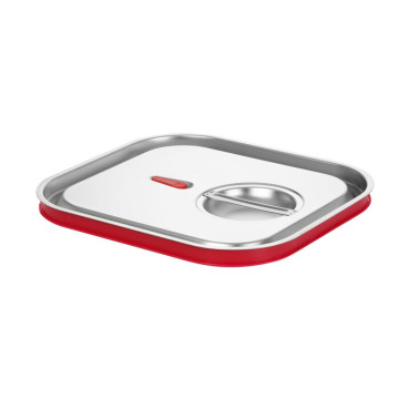 Lokk til GN-beholdere med silikonkant, HENDI, Kitchen Line, GN 2/3, 354x325mm