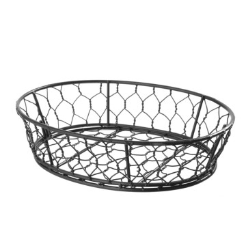 Basic trådkurv, oval, HENDI, 230x180x(H)60mm