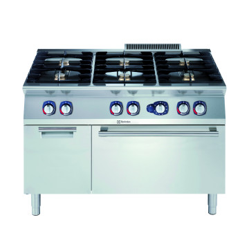 KOMFYR 6 BLUSS MED GASS OVN+SKAP 1200 MM